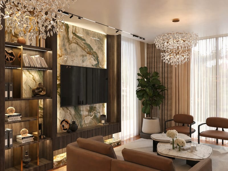 Arce Beytepe salon TV ünitesi – Erbayraktar İç Mimarlık