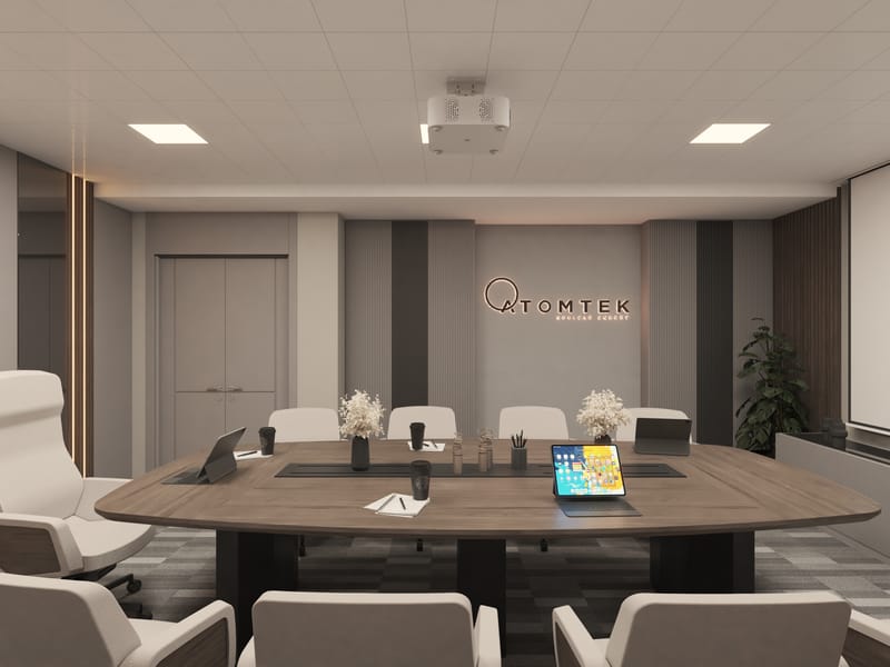 Atomtek Ofis toplantı odası – Erbayraktar İç Mimarlık