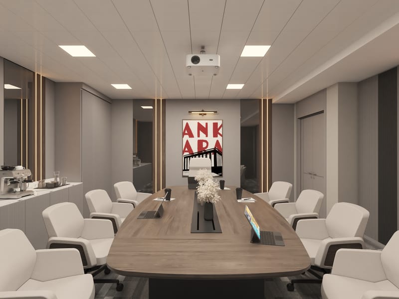 Atomtek Ofis toplantı odası – Erbayraktar İç Mimarlık