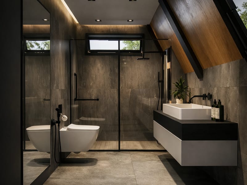 Bungalov banyo – Erbayraktar İç Mimarlık
