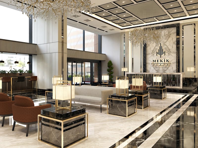 Mekik Plaza lobi – Erbayraktar İç Mimarlık