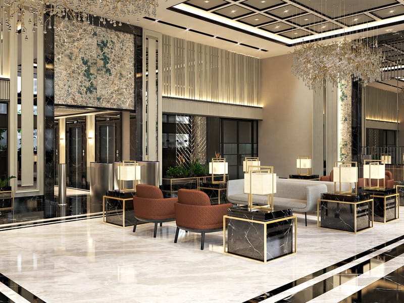 Mekik Plaza lobi – Erbayraktar İç Mimarlık