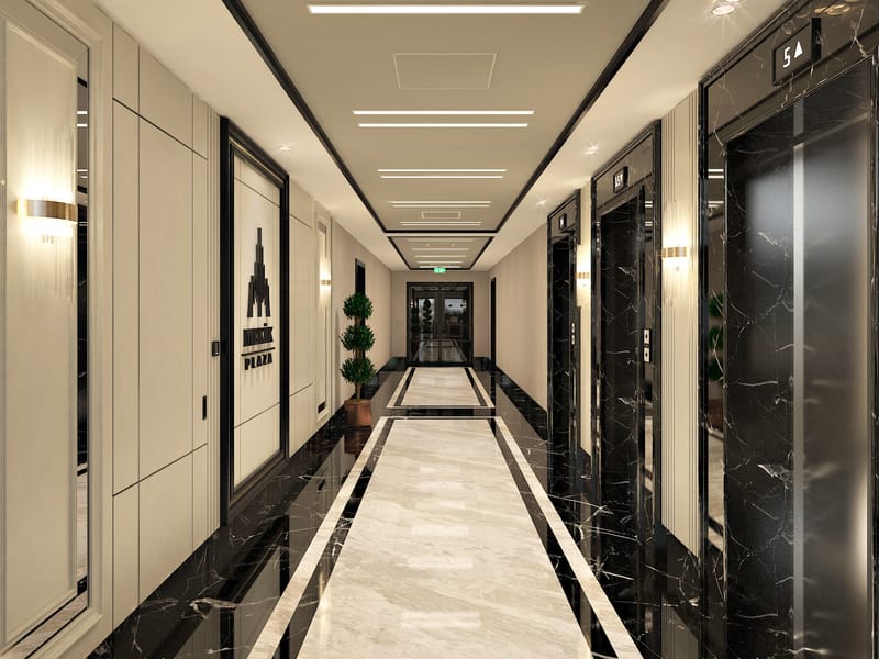 Mekik Plaza koridor – Erbayraktar İç Mimarlık
