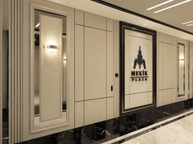 Mekik Plaza koridor – Erbayraktar İç Mimarlık