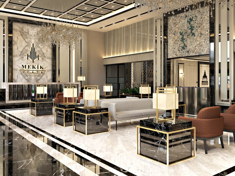 Mekik Plaza lobi – Erbayraktar İç Mimarlık