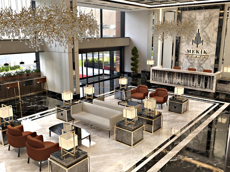 Mekik Plaza lobi – Erbayraktar İç Mimarlık