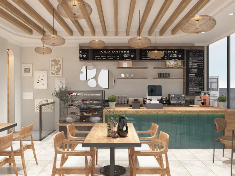 Owster Cafe kafe iç mekânı – Erbayraktar İç Mimarlık