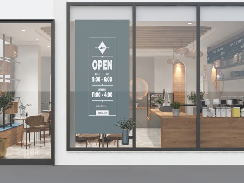 Owster Cafe vitrin detayı – Erbayraktar İç Mimarlık