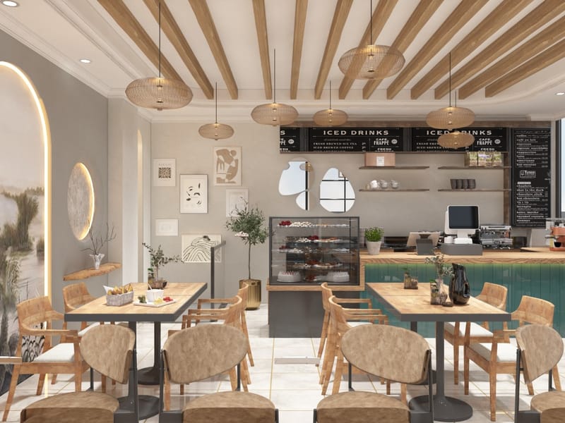 Owster Cafe bar ve oturma alanı – Erbayraktar İç Mimarlık