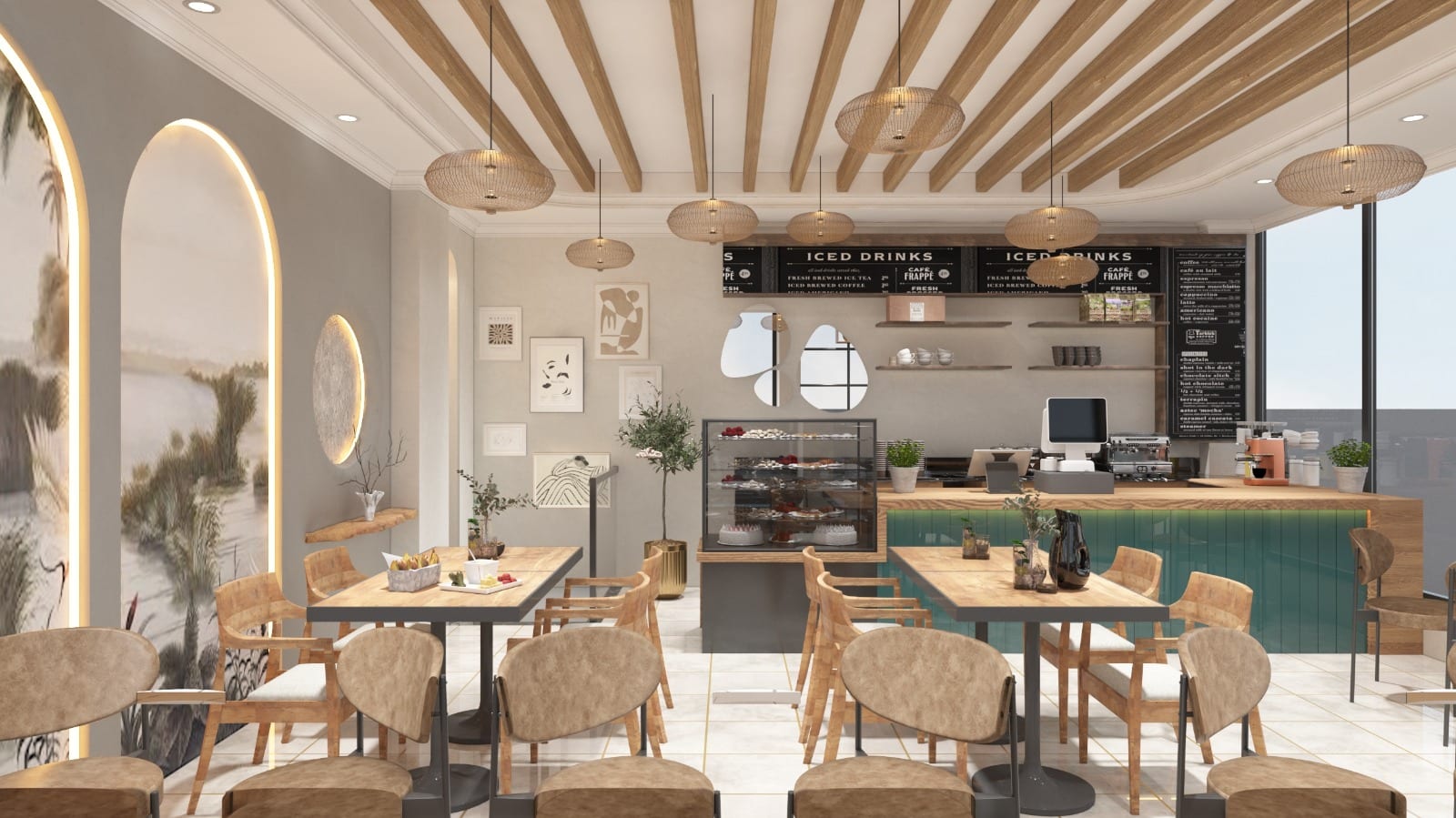 Owster Cafe bar ve oturma alanı – Erbayraktar İç Mimarlık