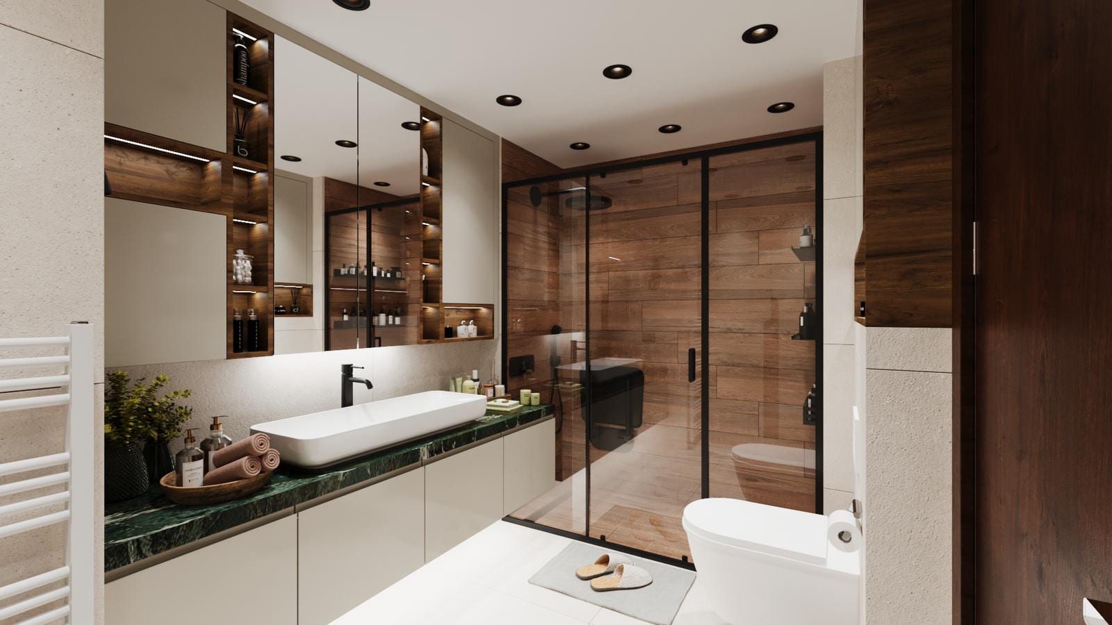 Zirve Kent Daire banyo lavabo bankosu – Erbayraktar İç Mimarlık